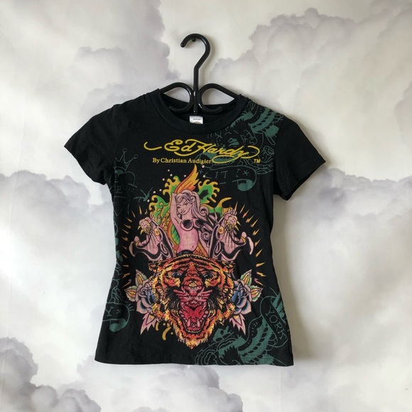 Ed Hardy Tops - Authentic Ed Hardy by Christian Audigier Baby Tee